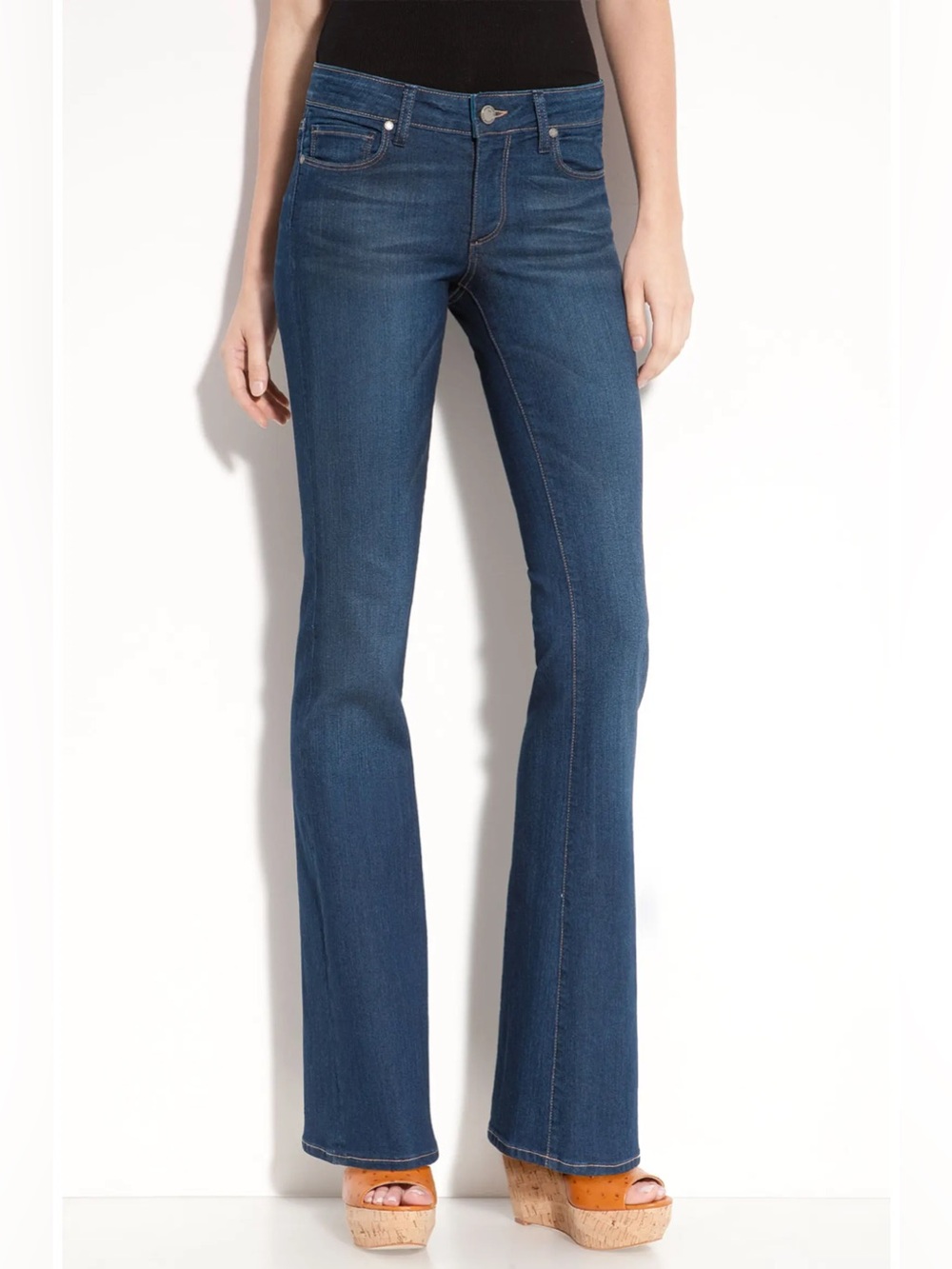 Vintage Y2K PAIGE Skyline Bootcut Stretch Jeans – Finley – 29